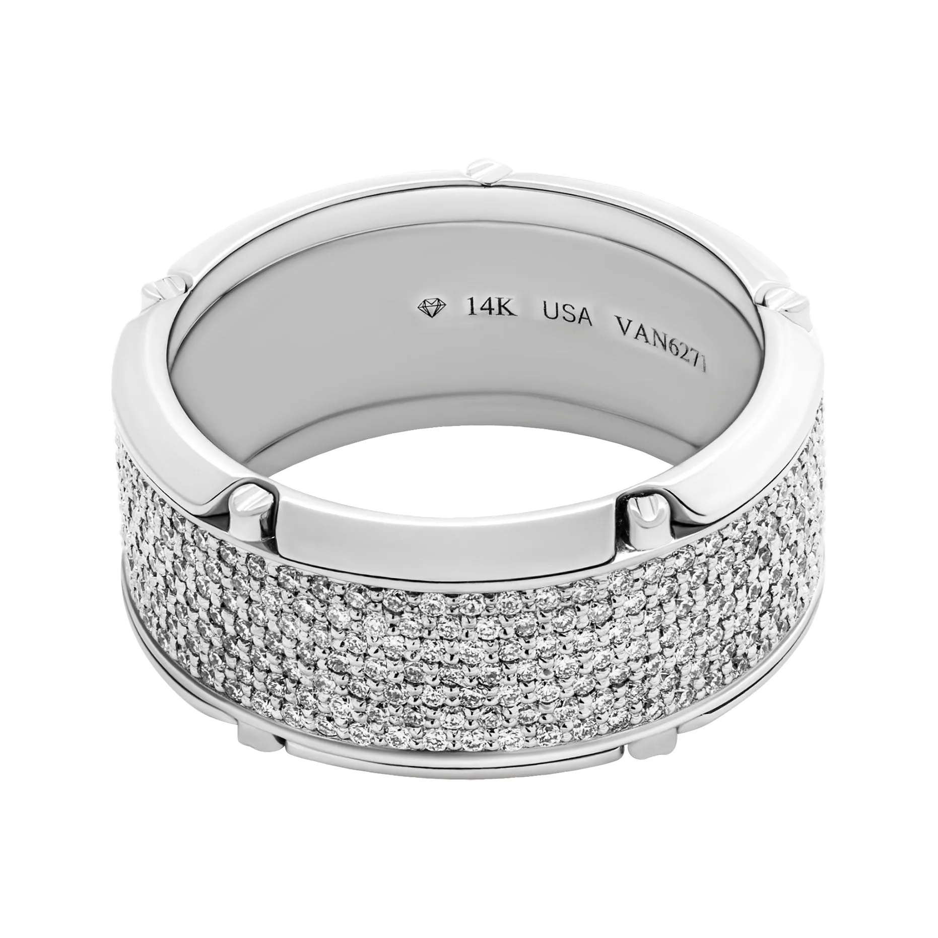Man`s Pave Wedding Band