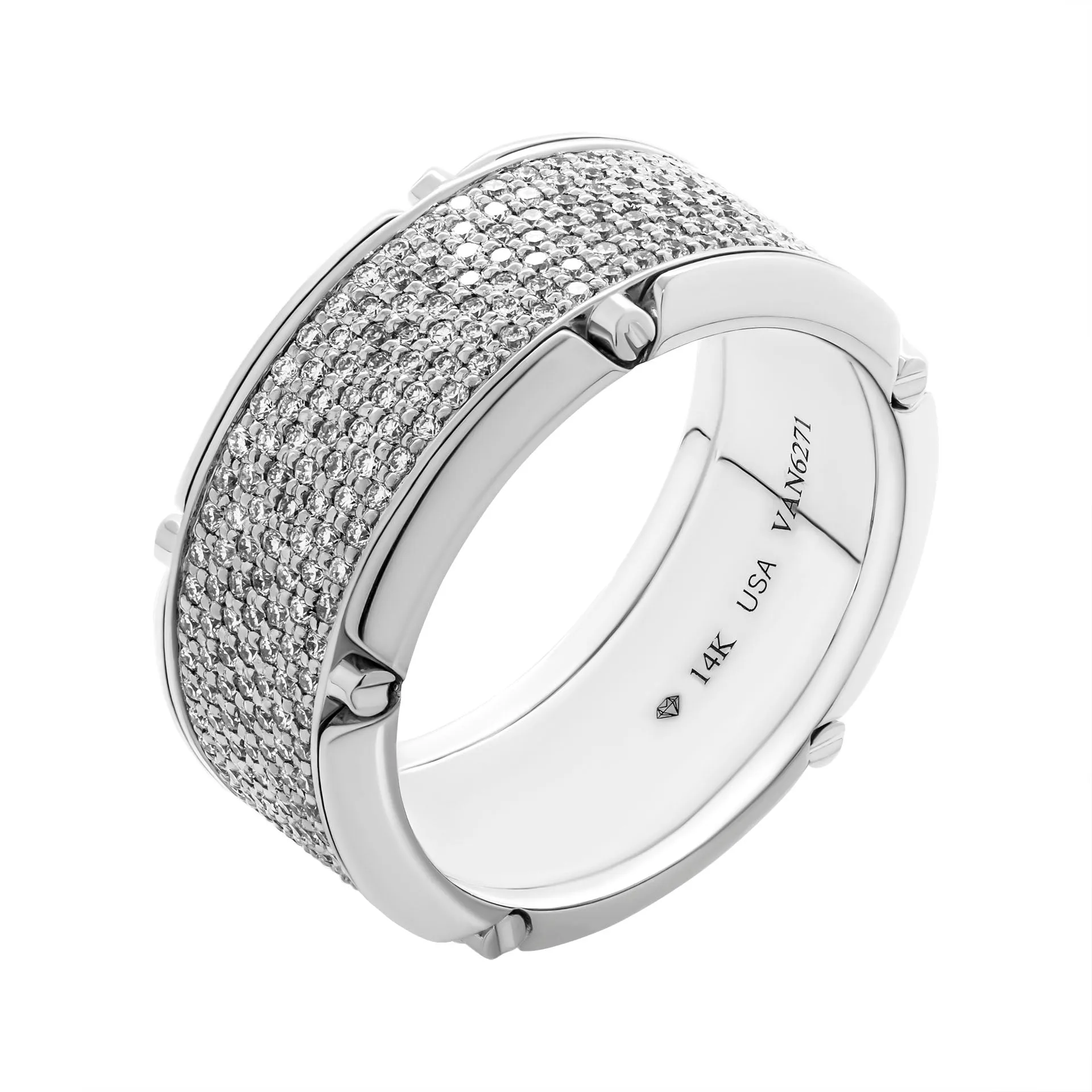 Man`s Pave Wedding Band