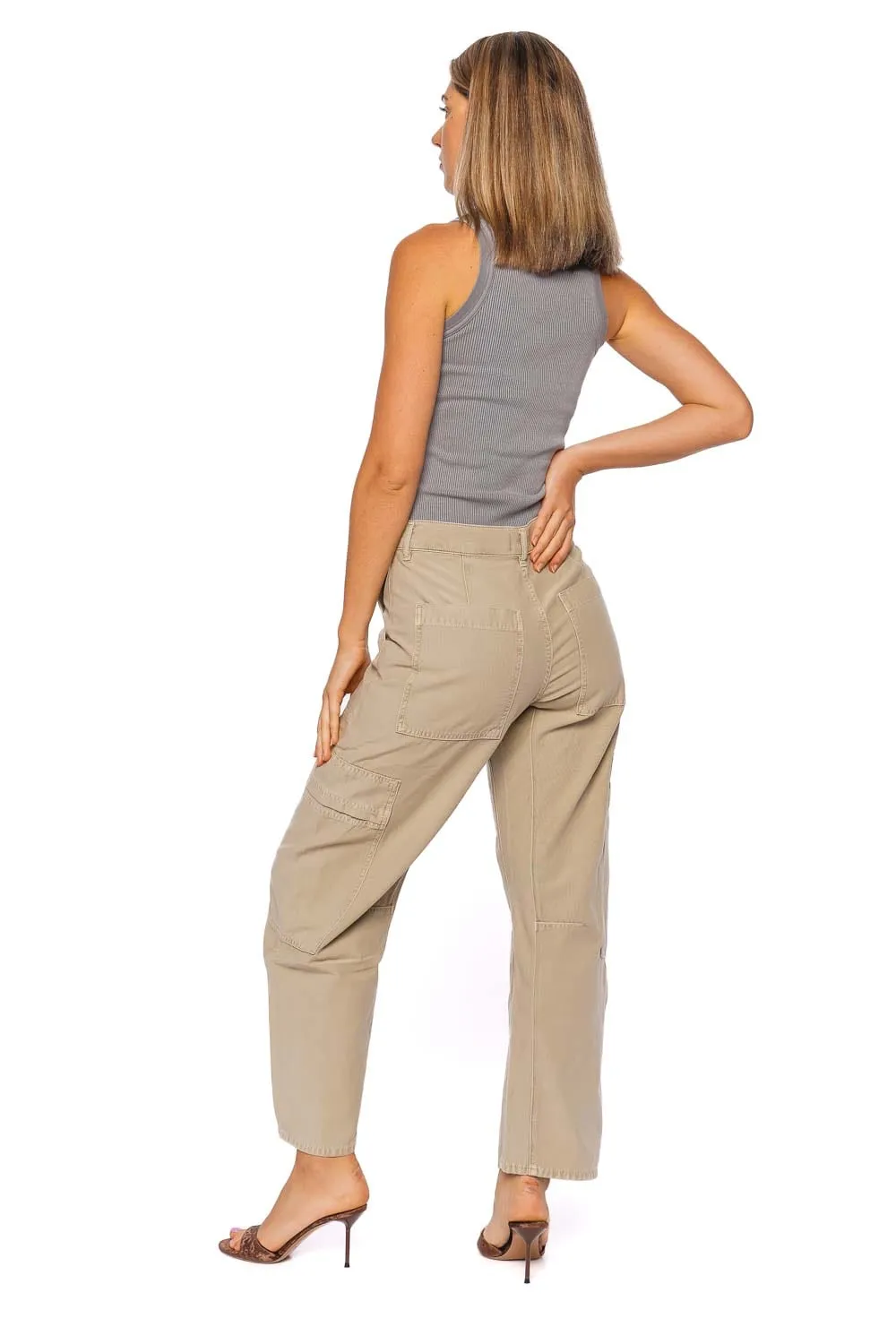 Marcelle Quartz Low Slung Cargo Jean
