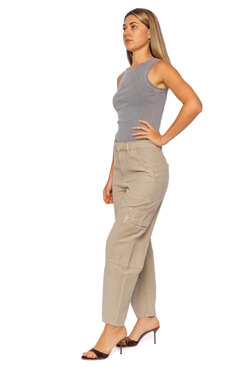 Marcelle Quartz Low Slung Cargo Jean