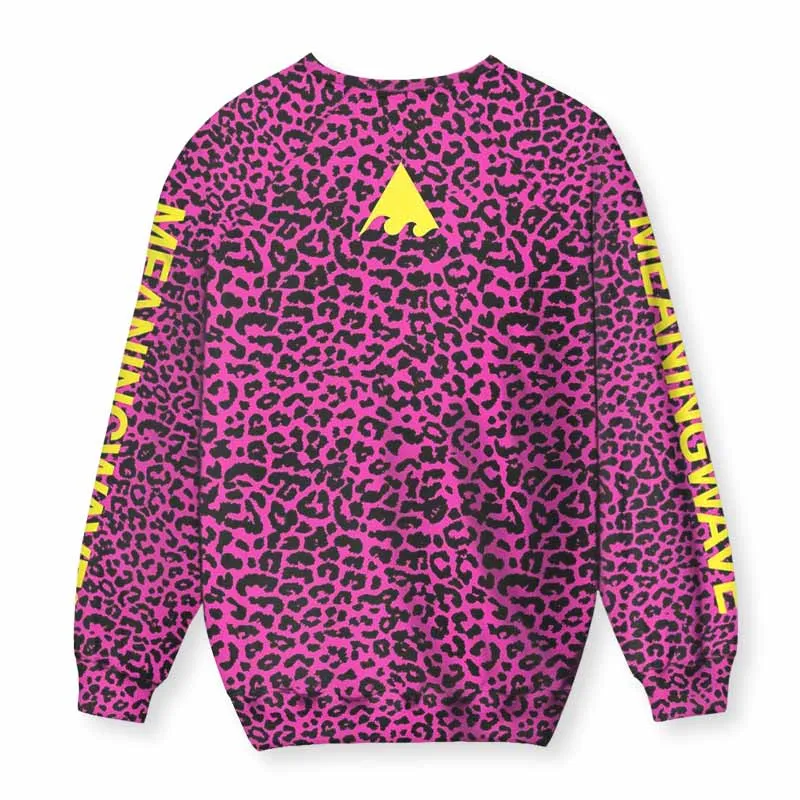 Meaningwave Neon Leopard Sweatshirt