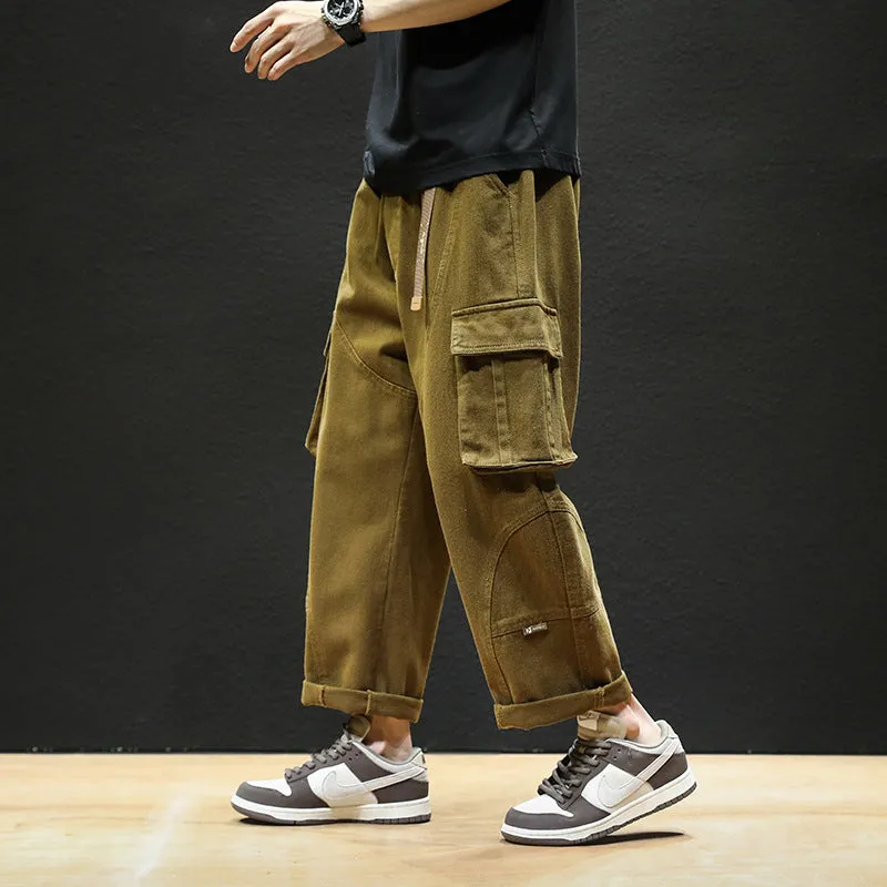 Men Cargo Pants Retro Classic Men Trendy Brand Pants Men's Autumn Loose Casual Pants