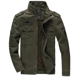 Men jacket jean military Plus size 6XL army soldier cotton Air force one male clothing Spring Autumn Mens jackets Asian size 331
