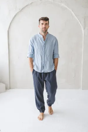 Men's Cargo Linen Pants
