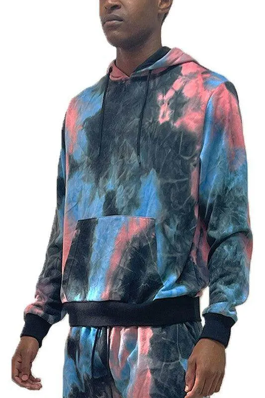 Mens Cotton Tye Dye Hoodies 5 Colors