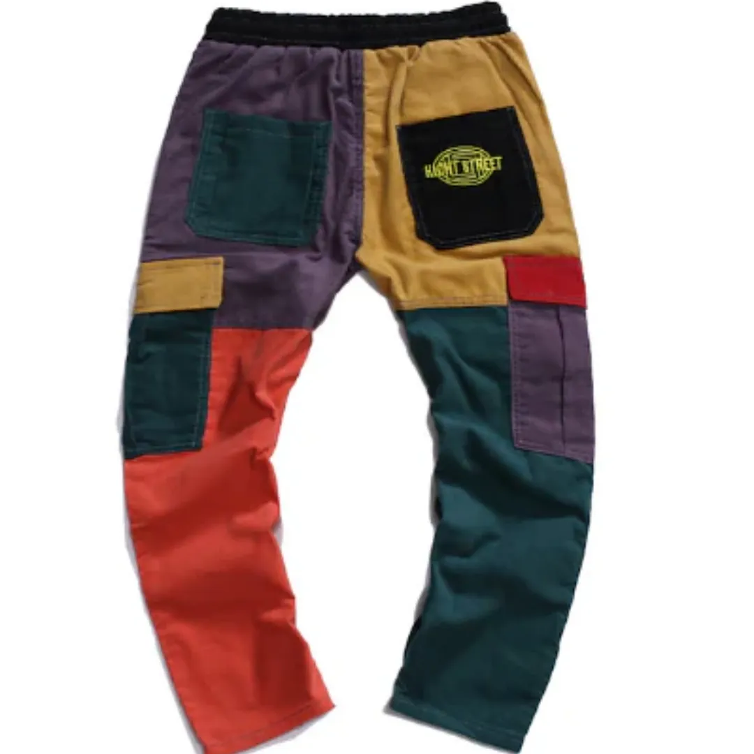 Men's Low Rise Corduroy Cargo Pants | Baggy