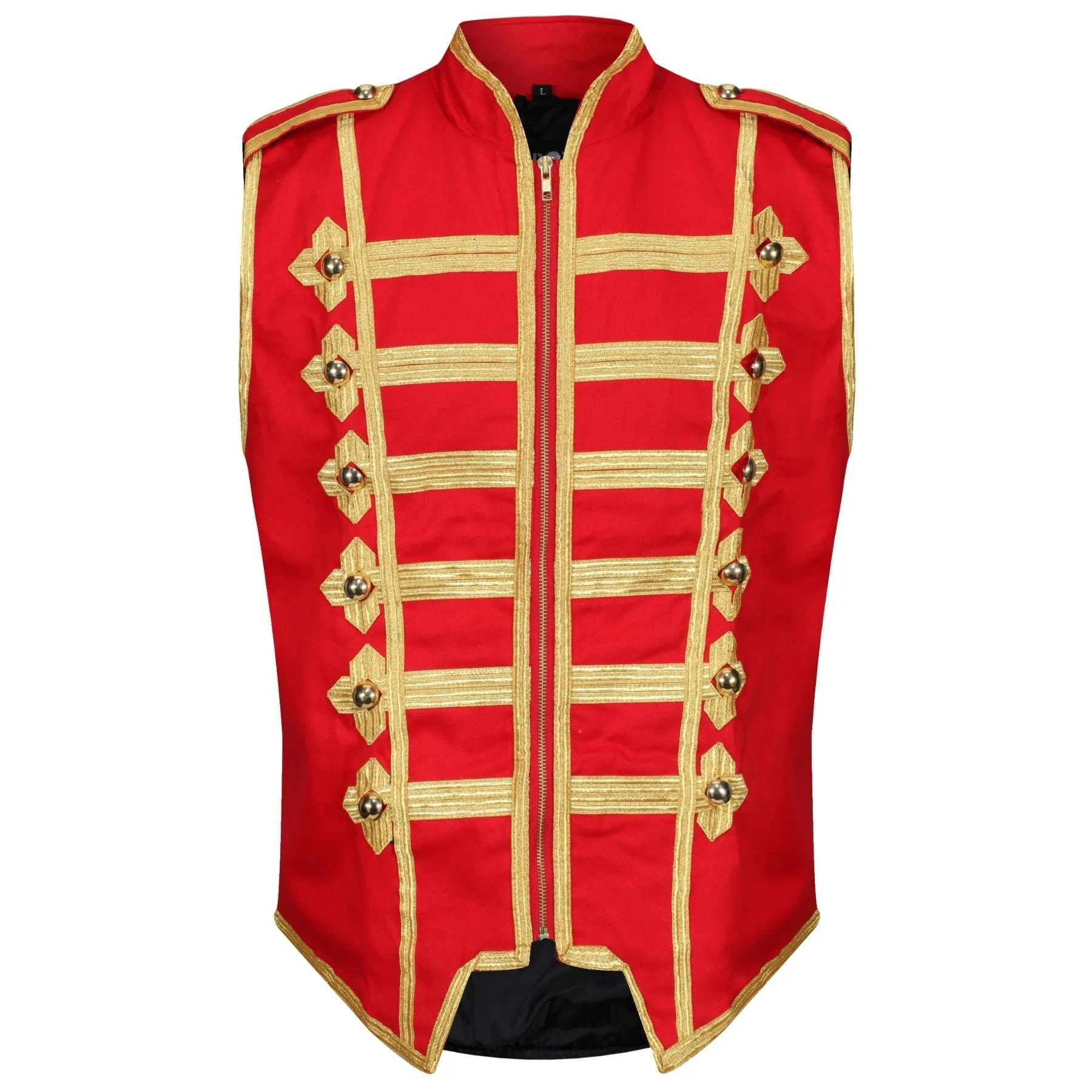 Men's Marching Band Sleeveless Drummer Parade Jacket