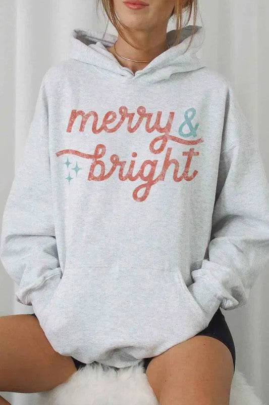 Merry and Bright Graphic Hoodie Plus Size