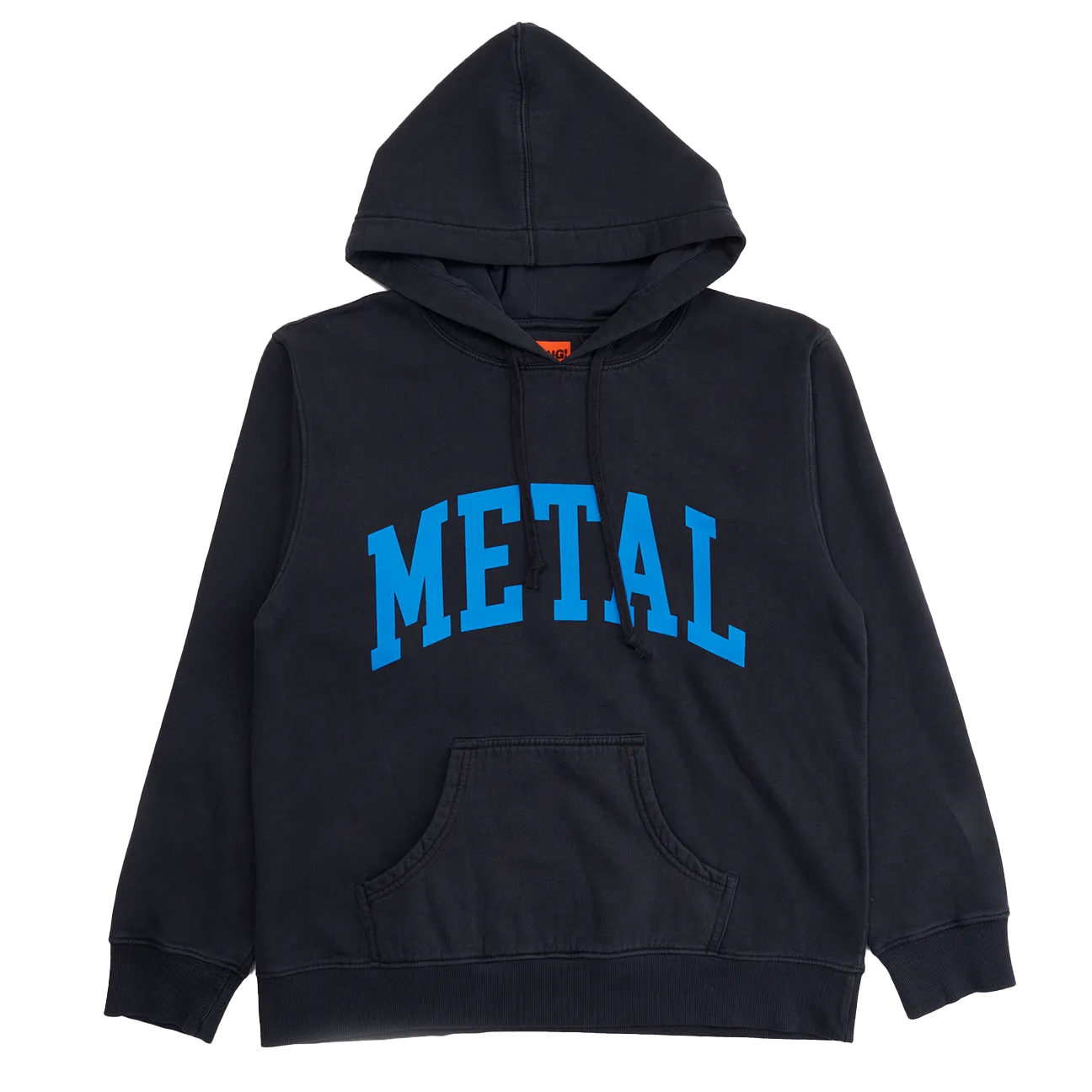 METAL HOODIE - ACID DYE BLACK