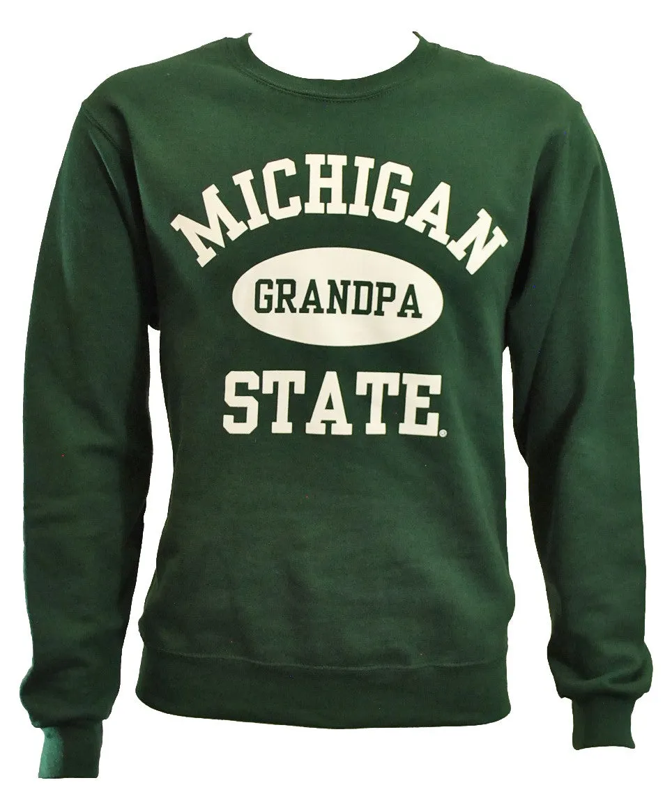 Michigan State University Spartans Family Crewnecks: Mom, Dad, Grandma, Grandpa