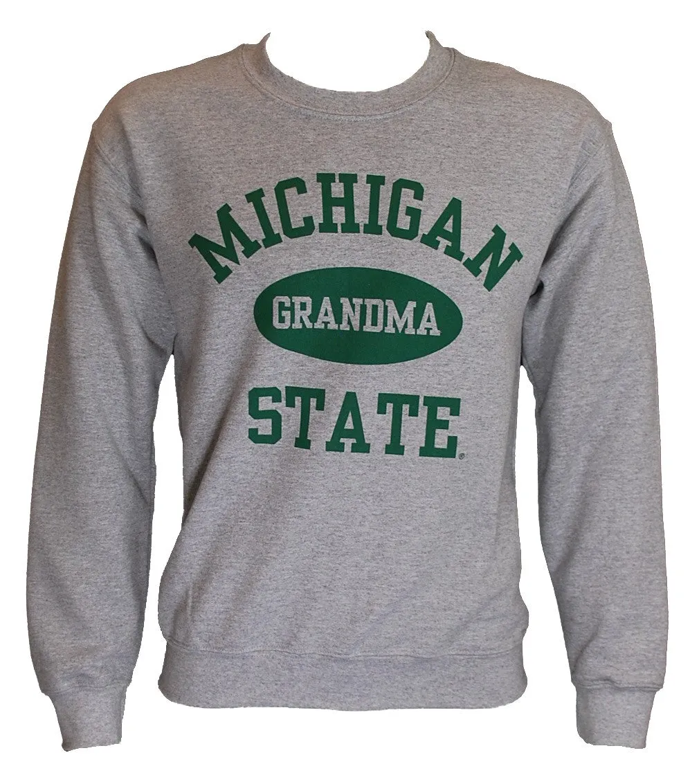 Michigan State University Spartans Family Crewnecks: Mom, Dad, Grandma, Grandpa