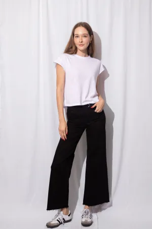 Mid Rise Wide Leg