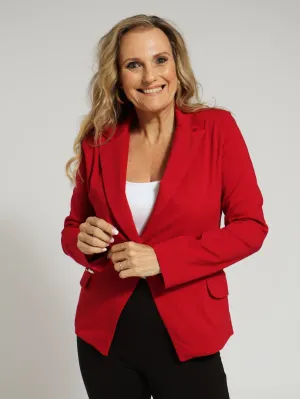 Military Blazer - Red
