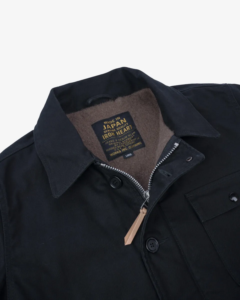Military Serge A2 Deck Jacket - Black