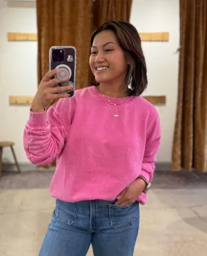 Mineral Sweatshirt Hot Pink