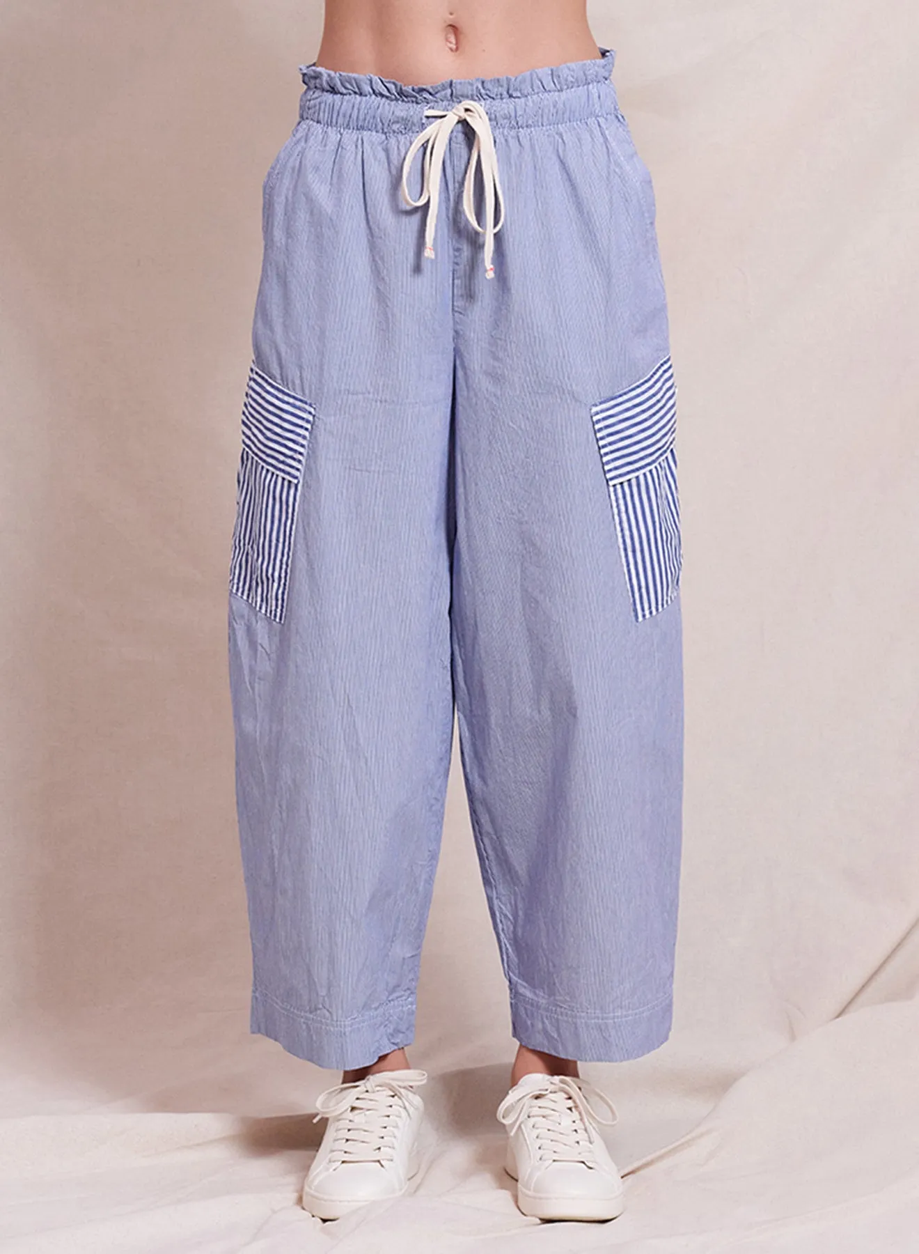 Mixed Stripe Cargo Pant