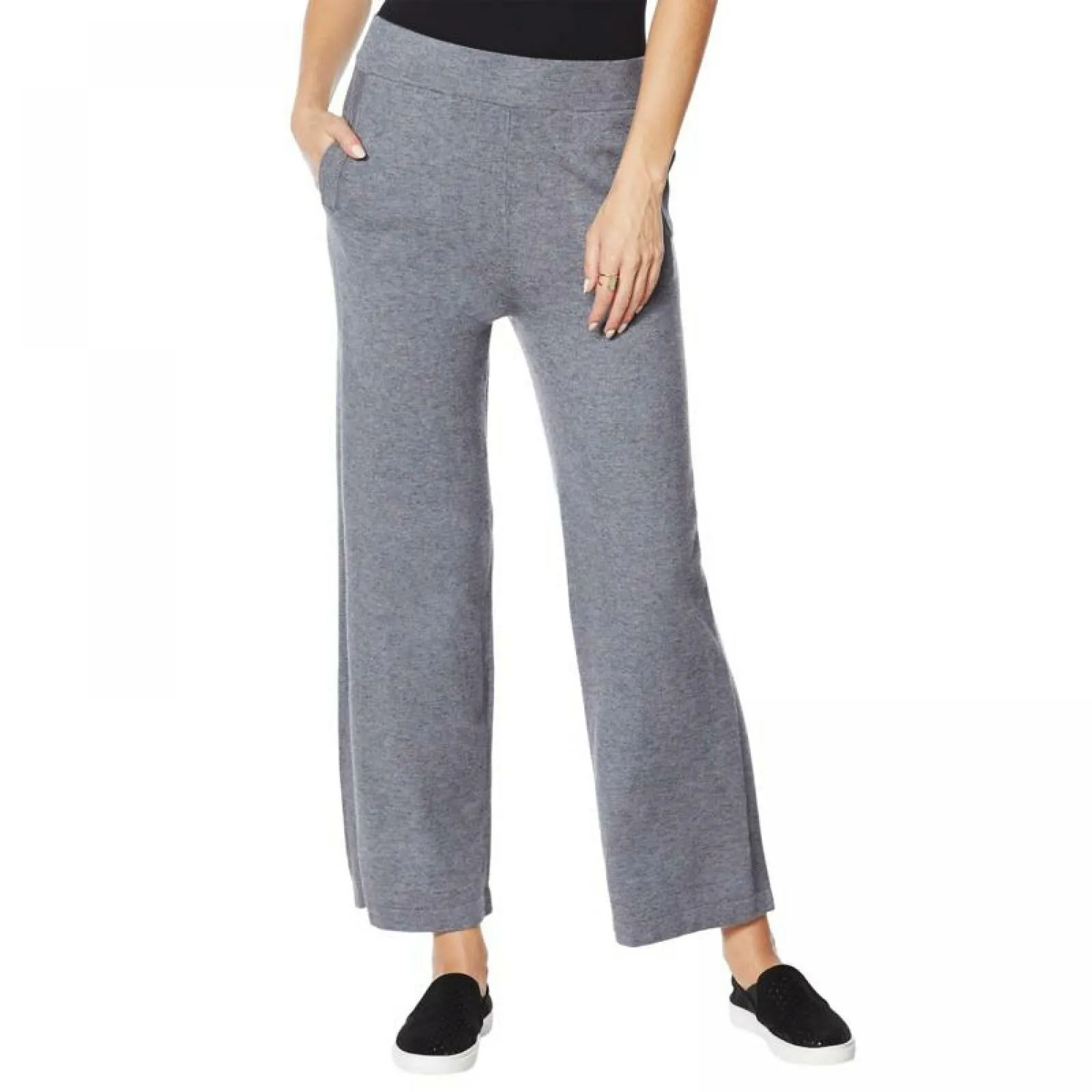 Modern Soul Women's Spacedye Pull On Sweater Pants Dusk Small