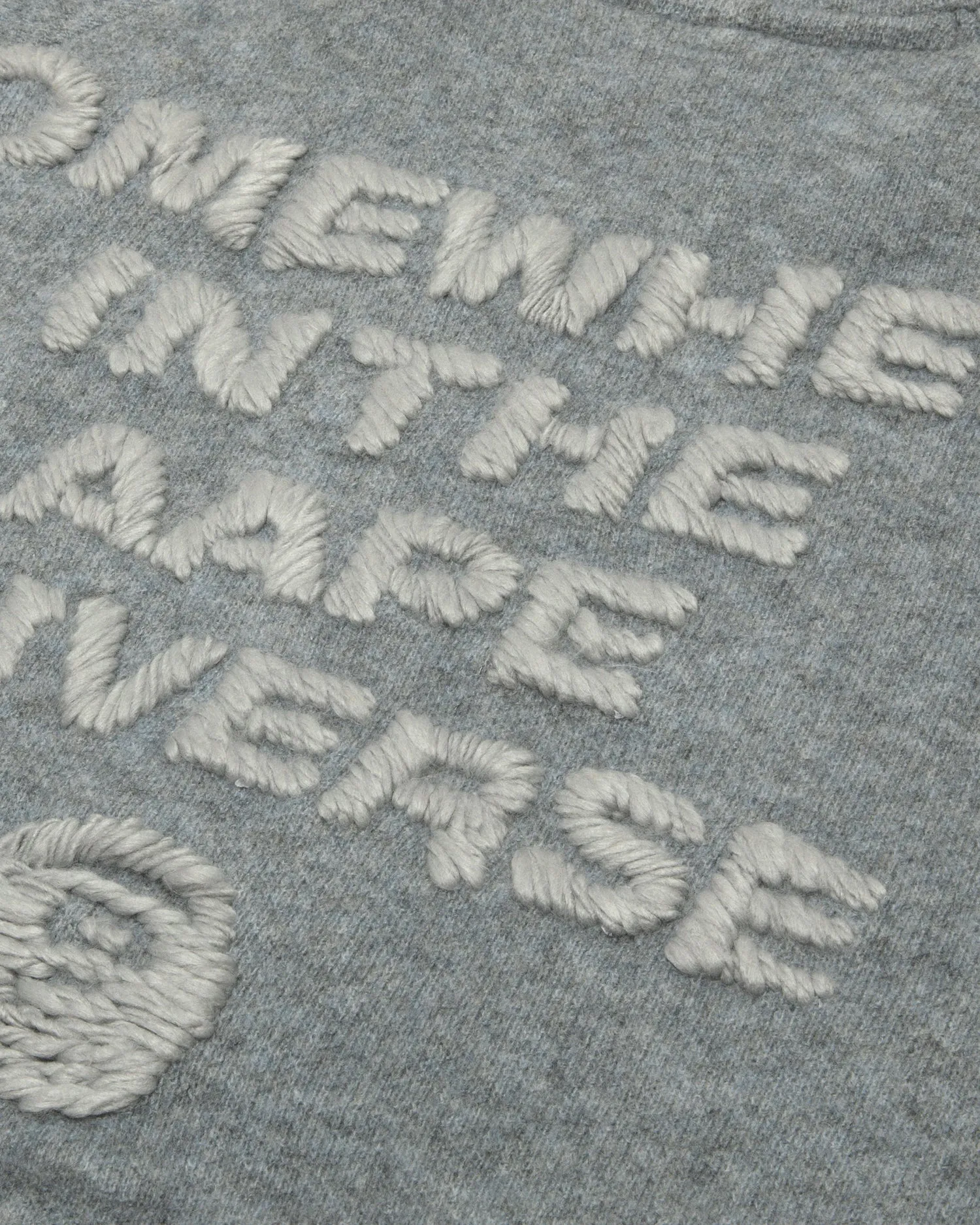 Moonface logo zip-up knit hoodie
