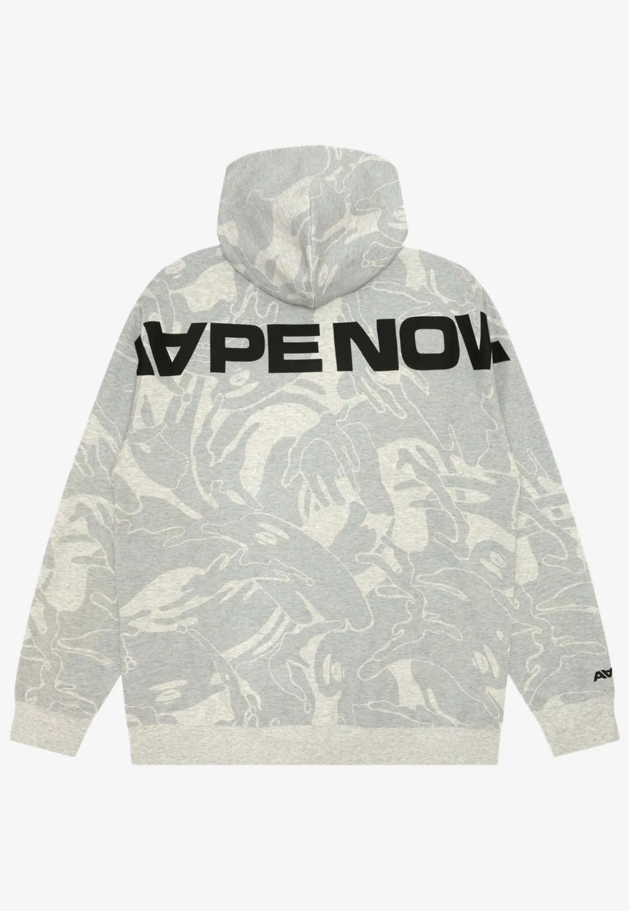 Moonface Zip-Up Camo Hooded Sweatshirt