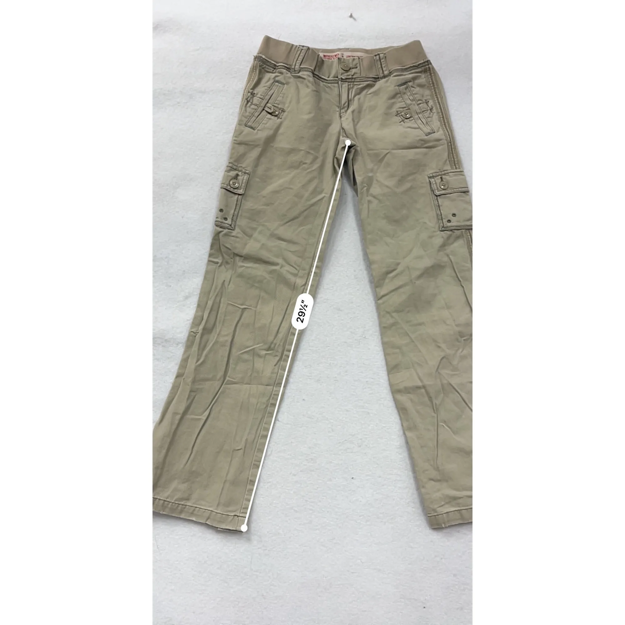 Mossimo Womens Low Rise Relaxed Cargo Pants Size 3 #8260