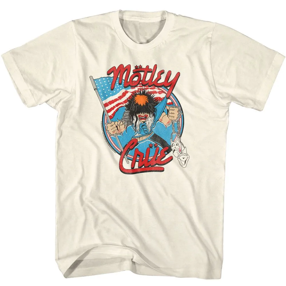 Motley Crue Allister with Us Flag T-Shirt