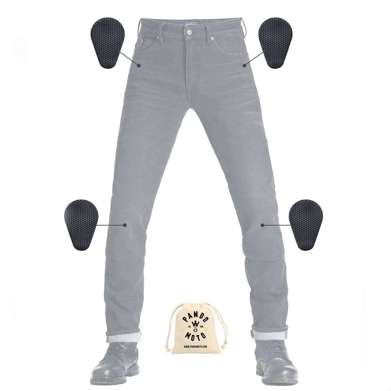 Motorcycle Jeans for Men - Cordura® and UHMWPE, BOSS DYN 01