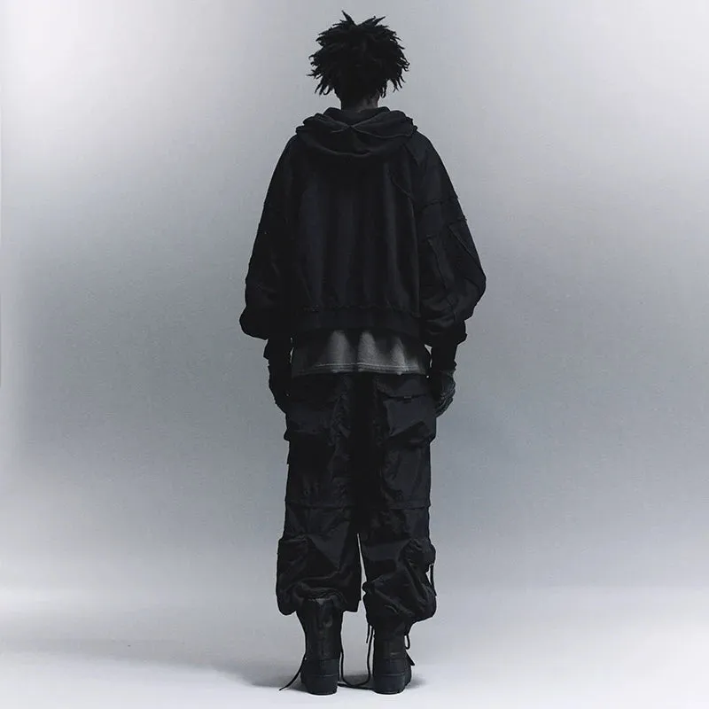 Multi-Pocket Nylon Cargo Pants