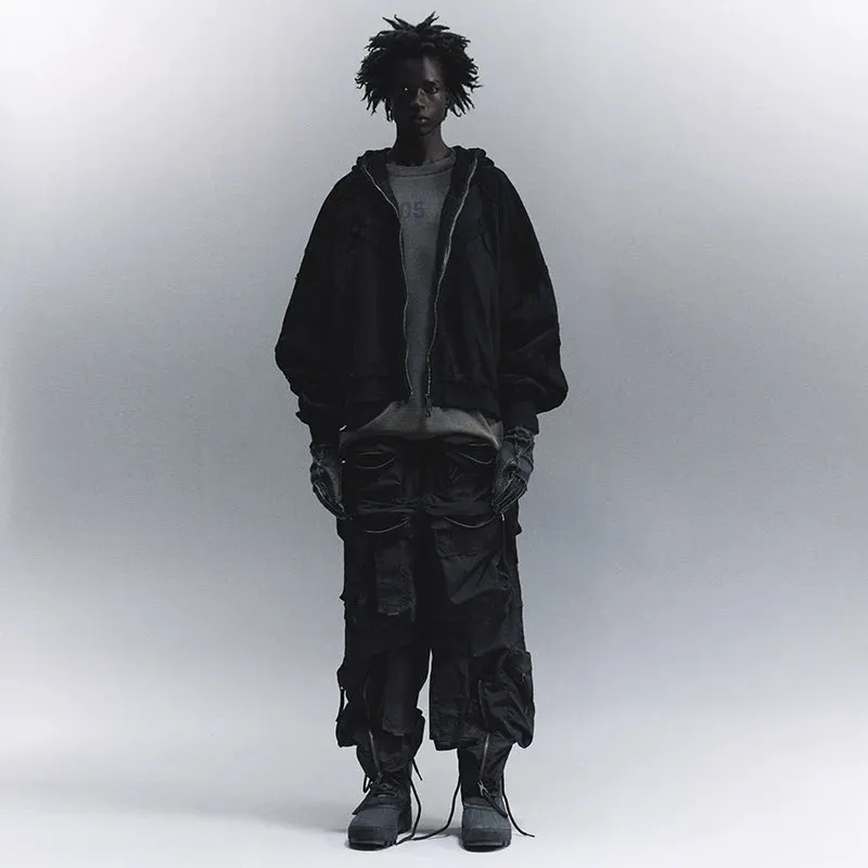 Multi-Pocket Nylon Cargo Pants