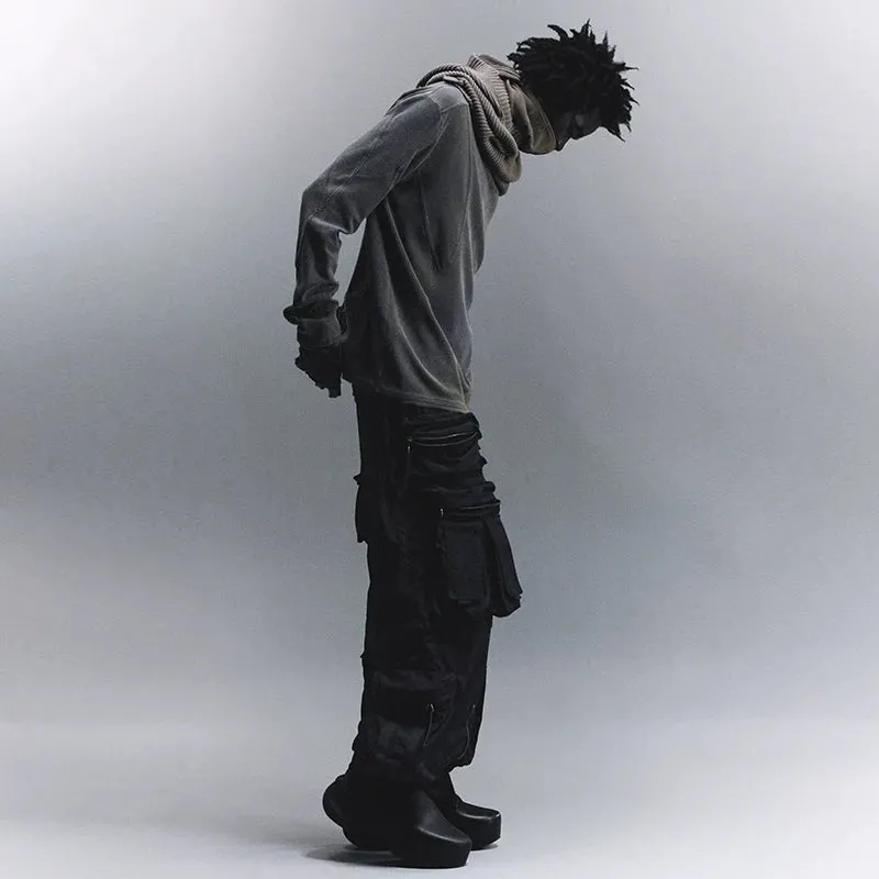 Multi-Pocket Nylon Cargo Pants