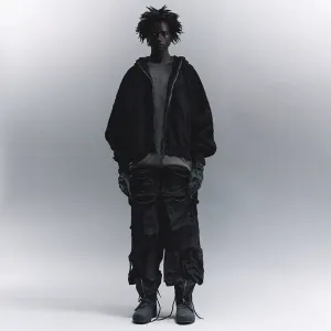 Multi-Pocket Nylon Cargo Pants