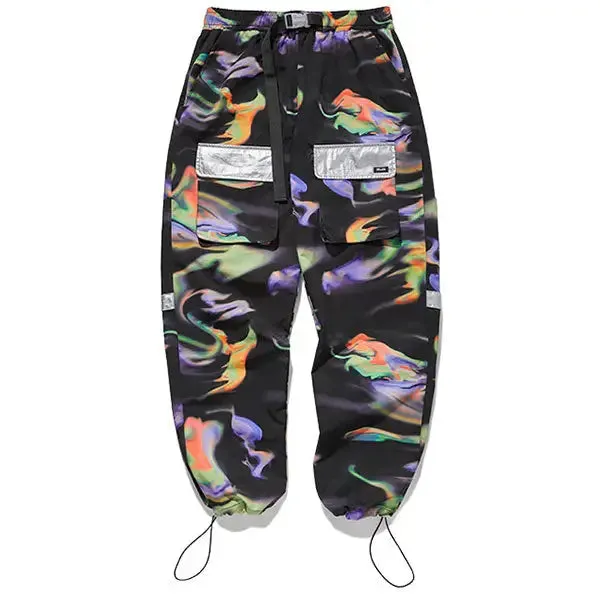 Multicolor Y2K Cargo Pants for a Festive Vibe