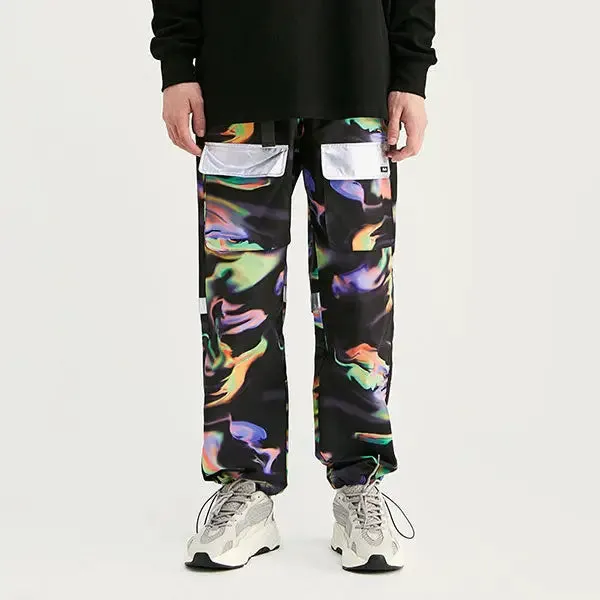 Multicolor Y2K Cargo Pants for a Festive Vibe