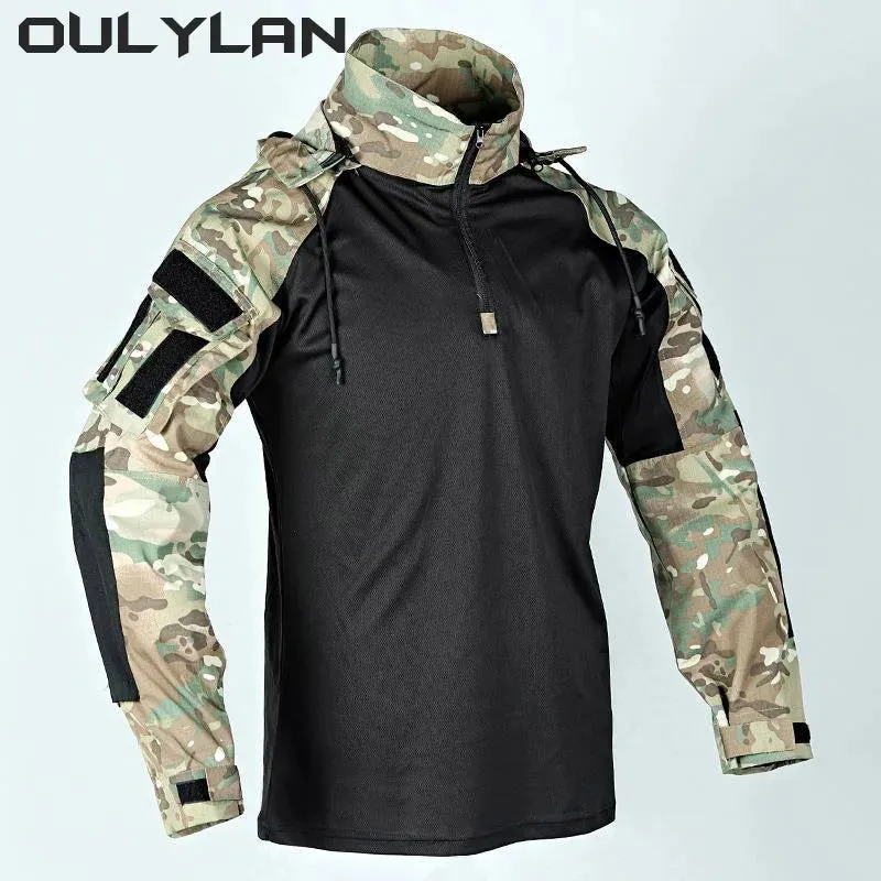 Multicolour Military Combat T-Shirt