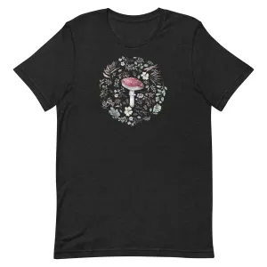 Mushrooms in the forest Unisex T-Shirt | Mushroom T-Shirt | Cottage Core T-Shirt