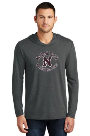 NAUGATUCK BAND LONGSLEEVE TRI-BLEND HOODED SHIRT