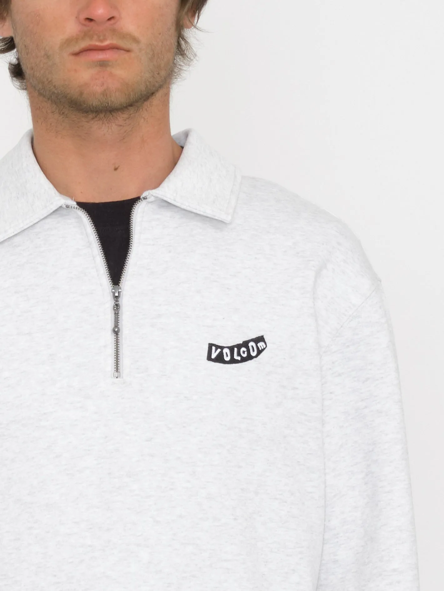 Nevermine Terry Sweatshirt - BONE HEATHER