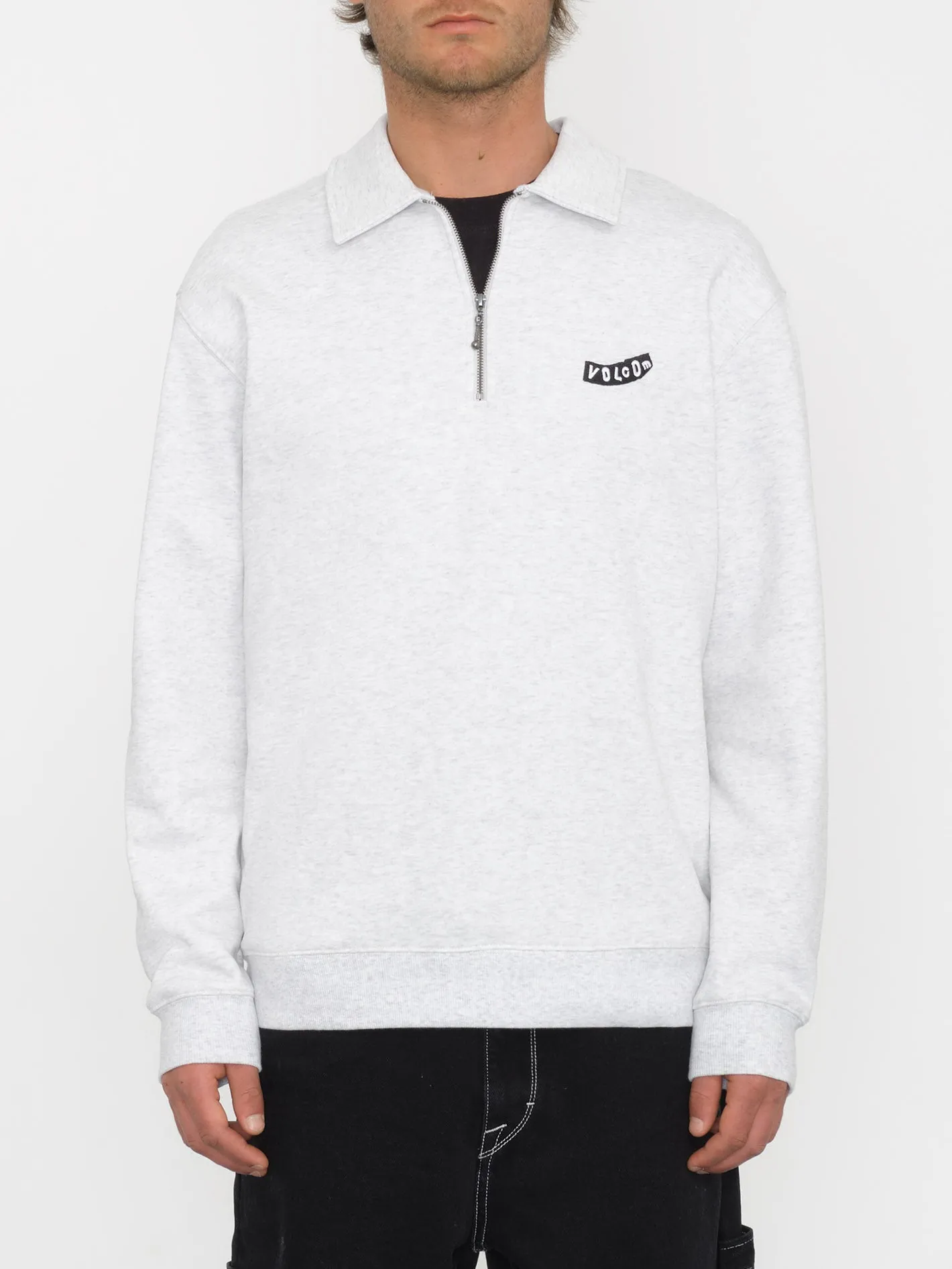 Nevermine Terry Sweatshirt - BONE HEATHER