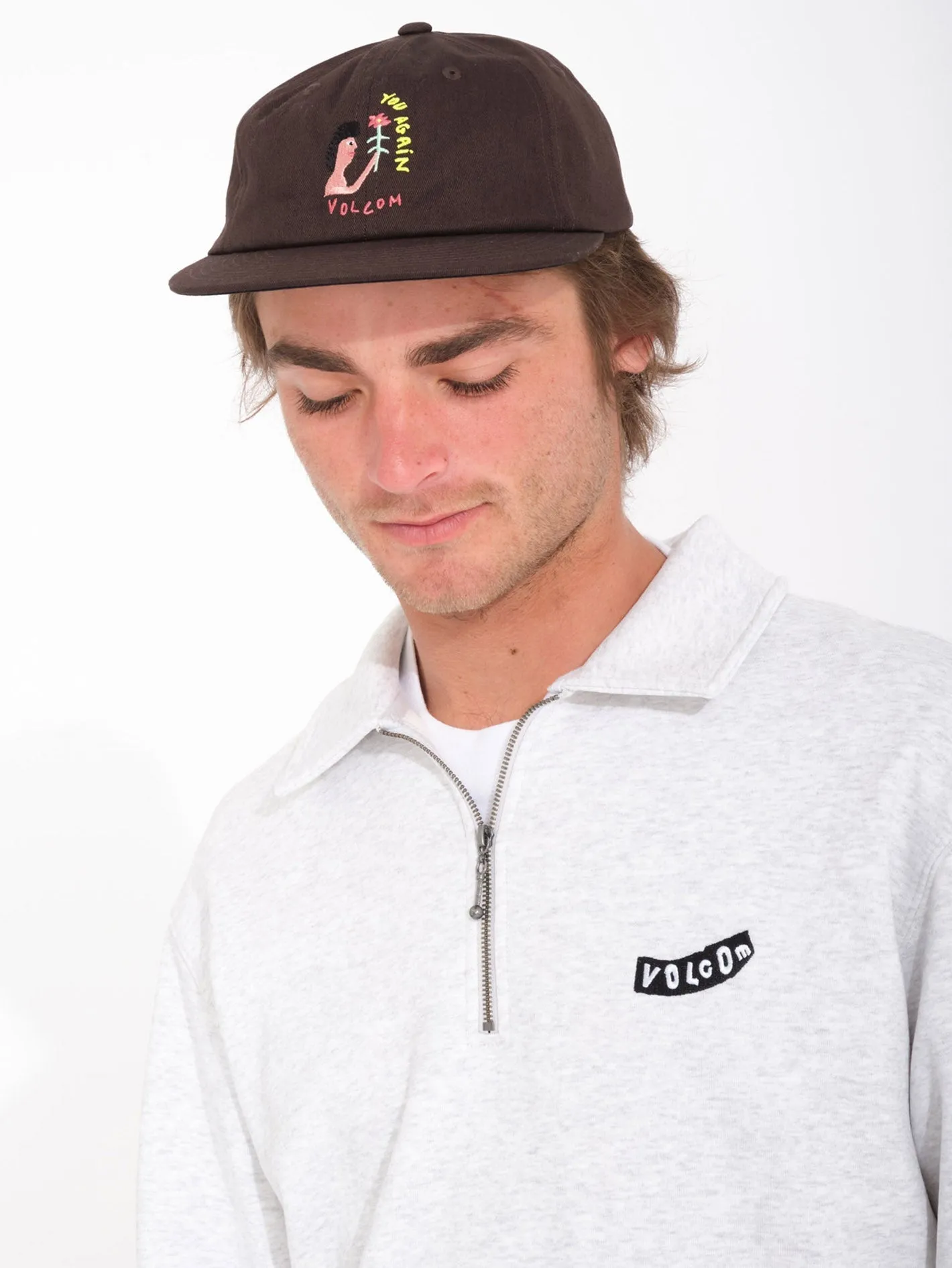Nevermine Terry Sweatshirt - BONE HEATHER