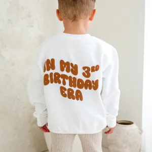 New Birthday Era Sweatshirt - Bubble print