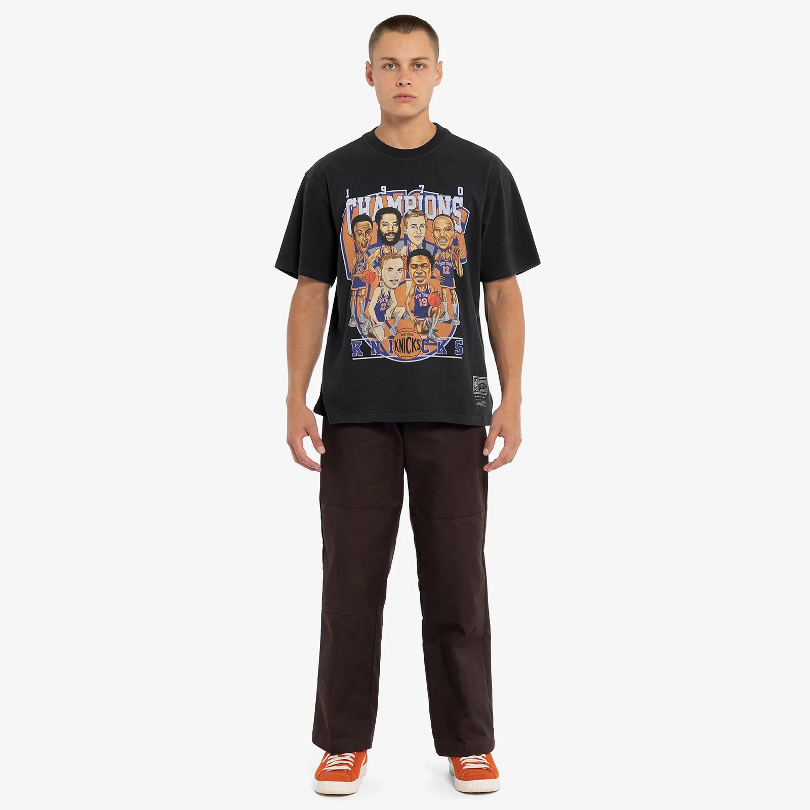 New York Knicks 1970 Champions Caricature Tee - Faded Black