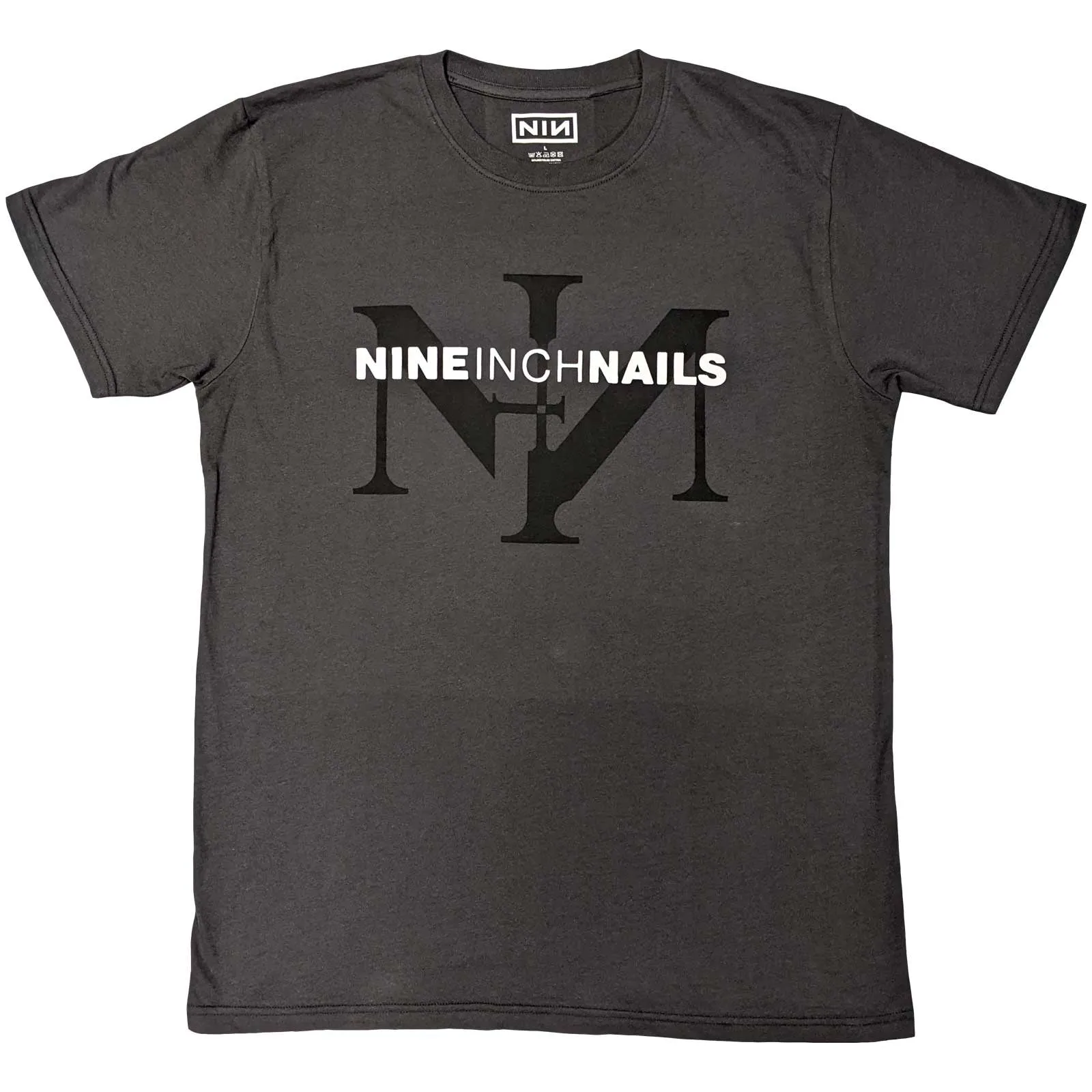 NINE INCH NAILS UNISEX T-SHIRT: ICON & LOGO