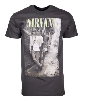 Nirvana Brick Wall Alley Photo T-Shirt
