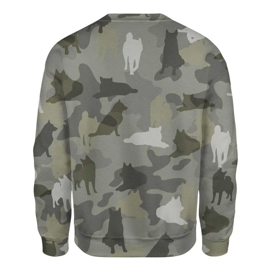 Norwegian Elkhound - Camo - Premium Sweatshirt
