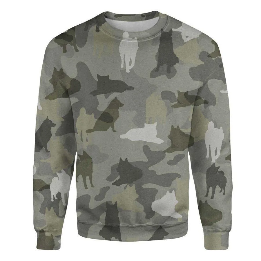 Norwegian Elkhound - Camo - Premium Sweatshirt