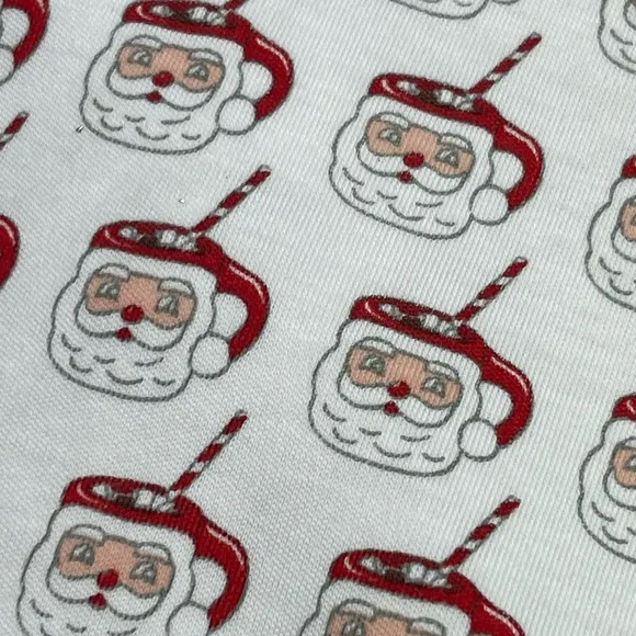 NWT Lila &amp; Hayes Pima Cotton Audrey PJ Set Hot Cocoa Santa Women XS
