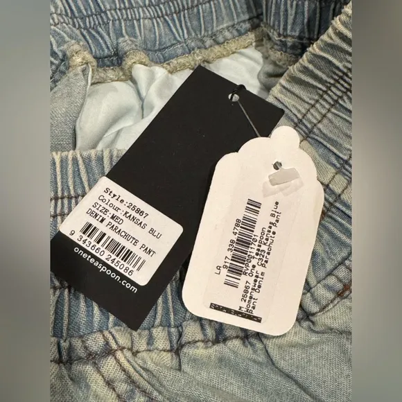 NWT One Teaspoon Denim Parachute Pants