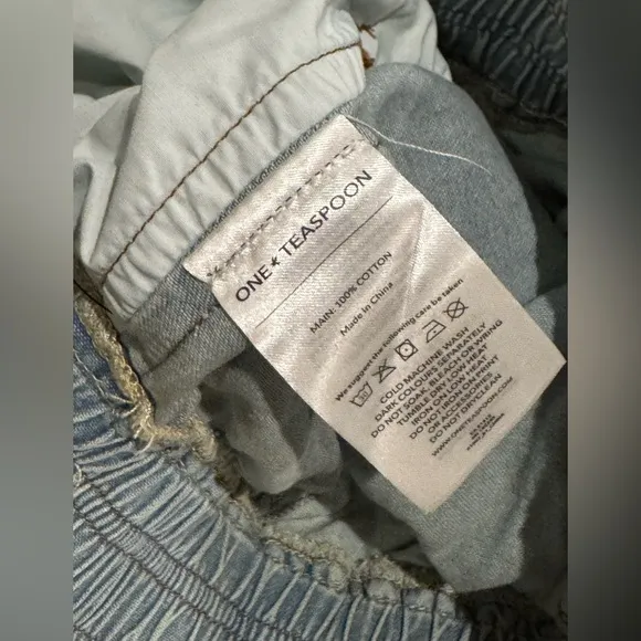 NWT One Teaspoon Denim Parachute Pants