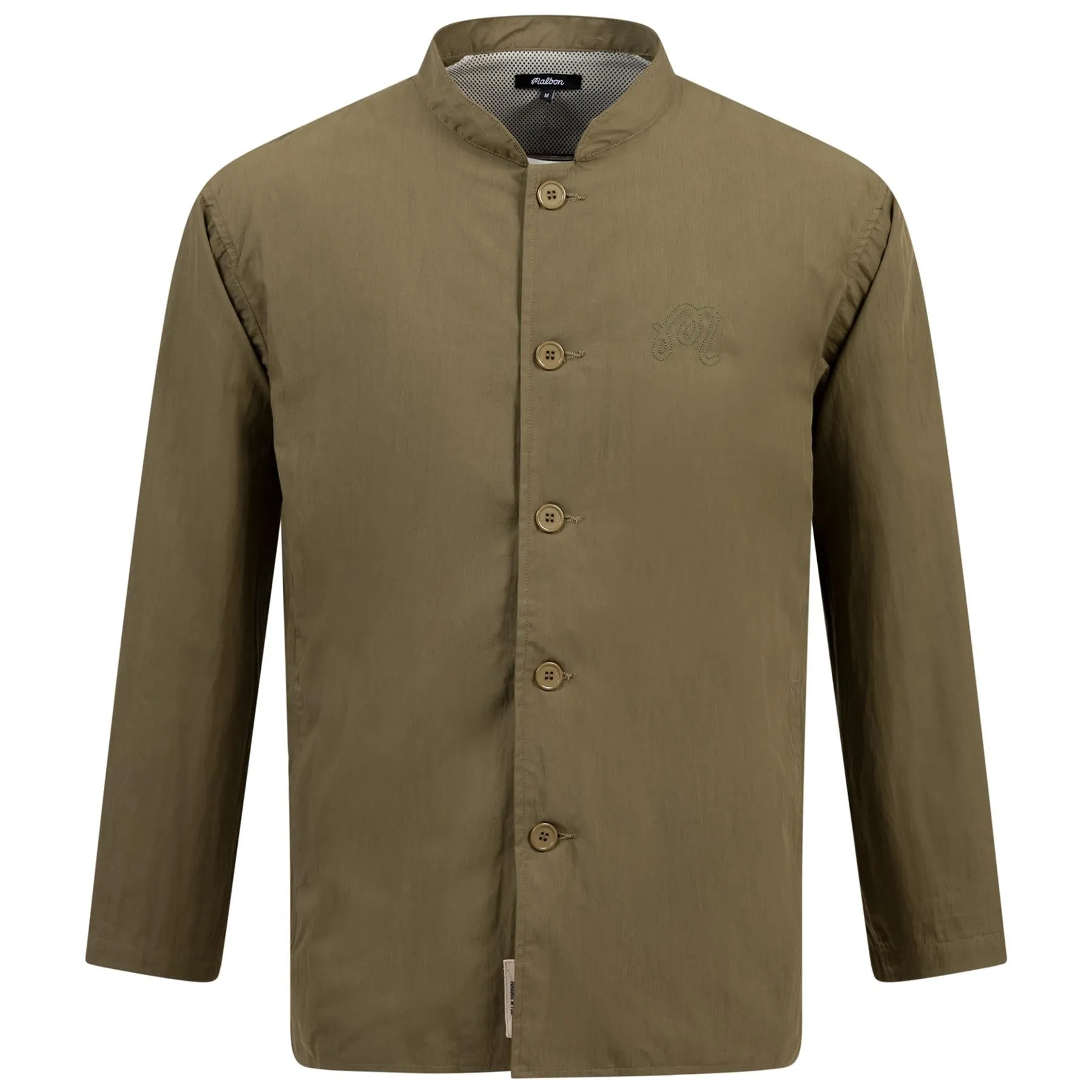 Nylon Band Collar Jacket Military Green