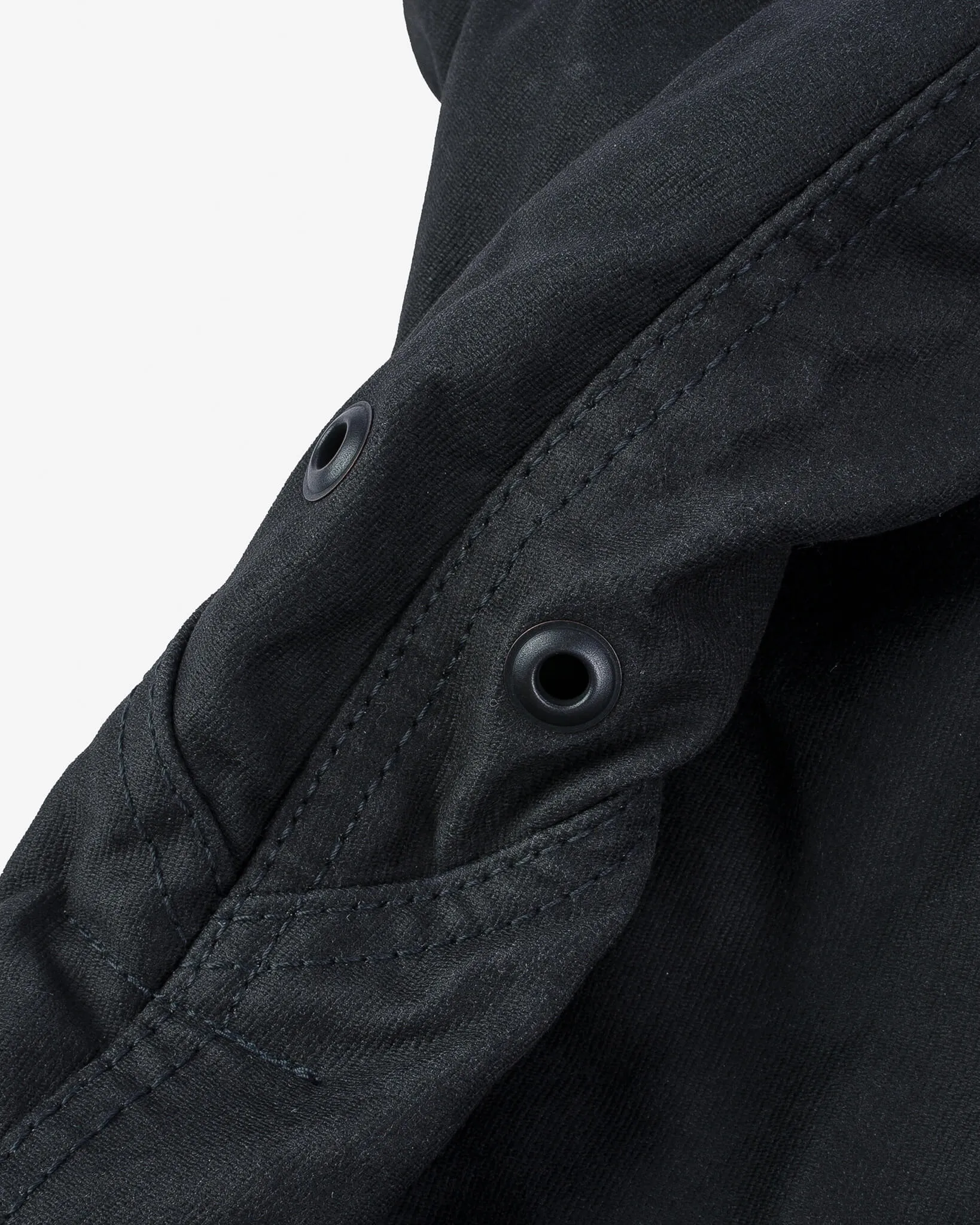Oiled Whipcord N1 Deck Jacket - Black