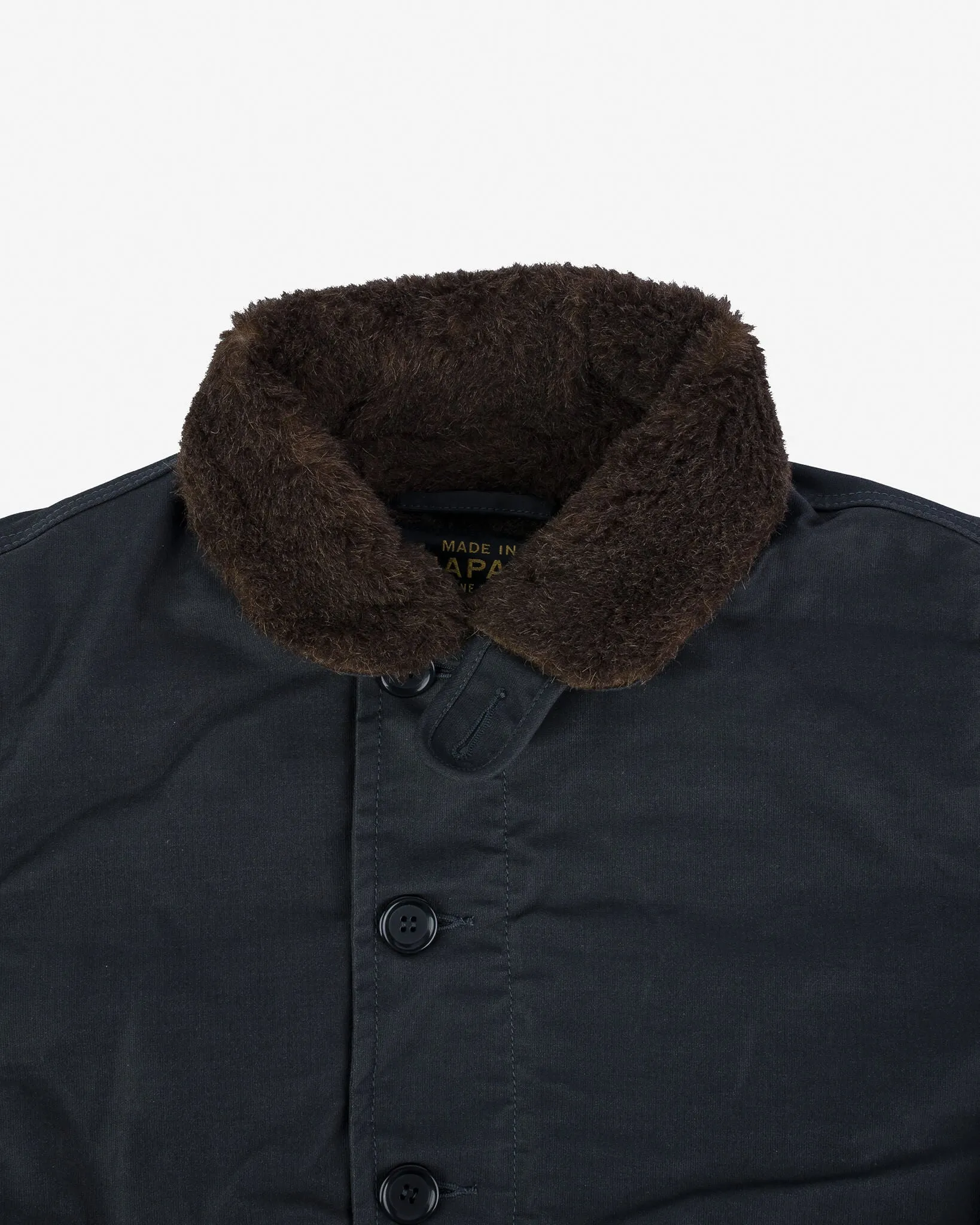 Oiled Whipcord N1 Deck Jacket - Black